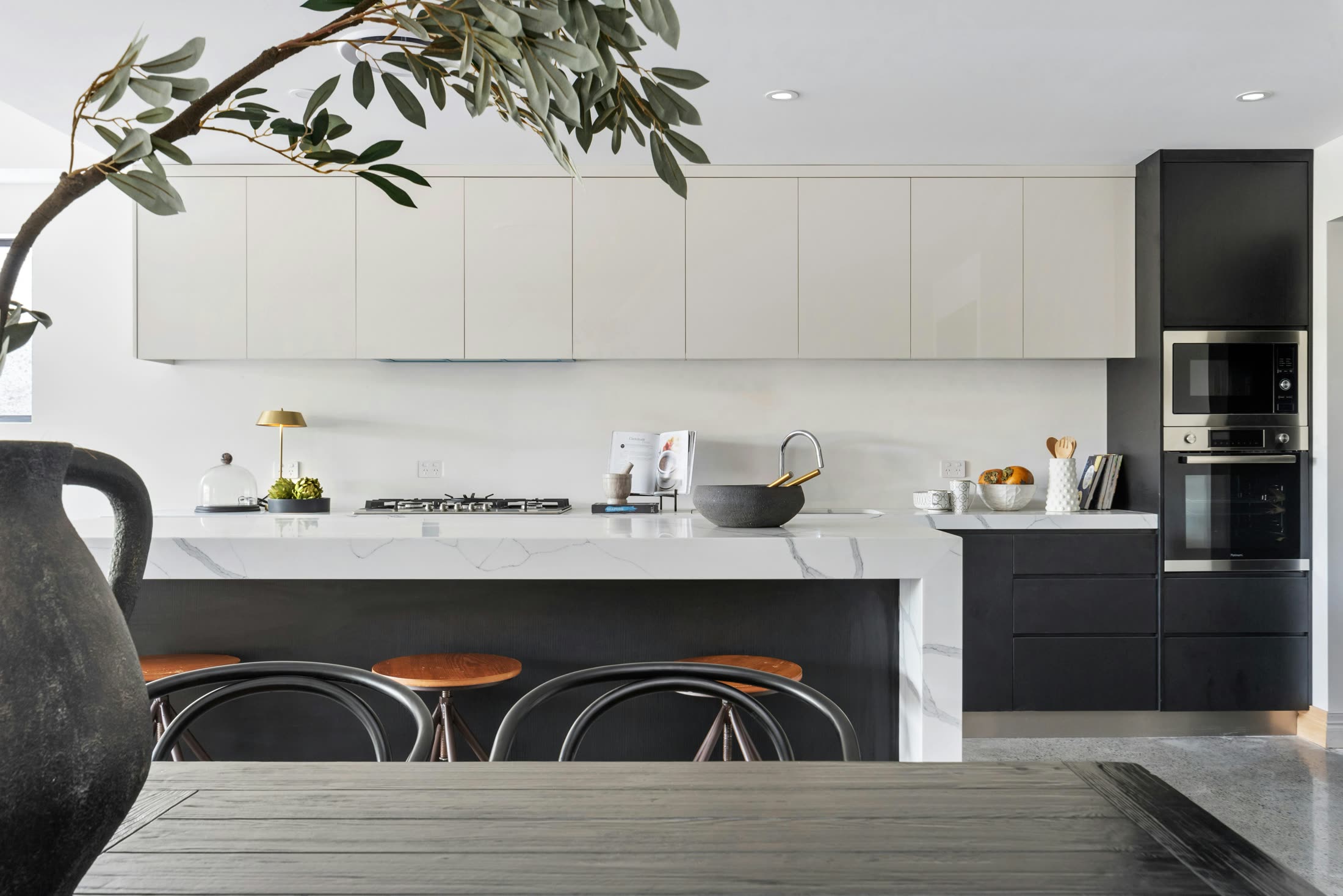 Warm classic family kitchen