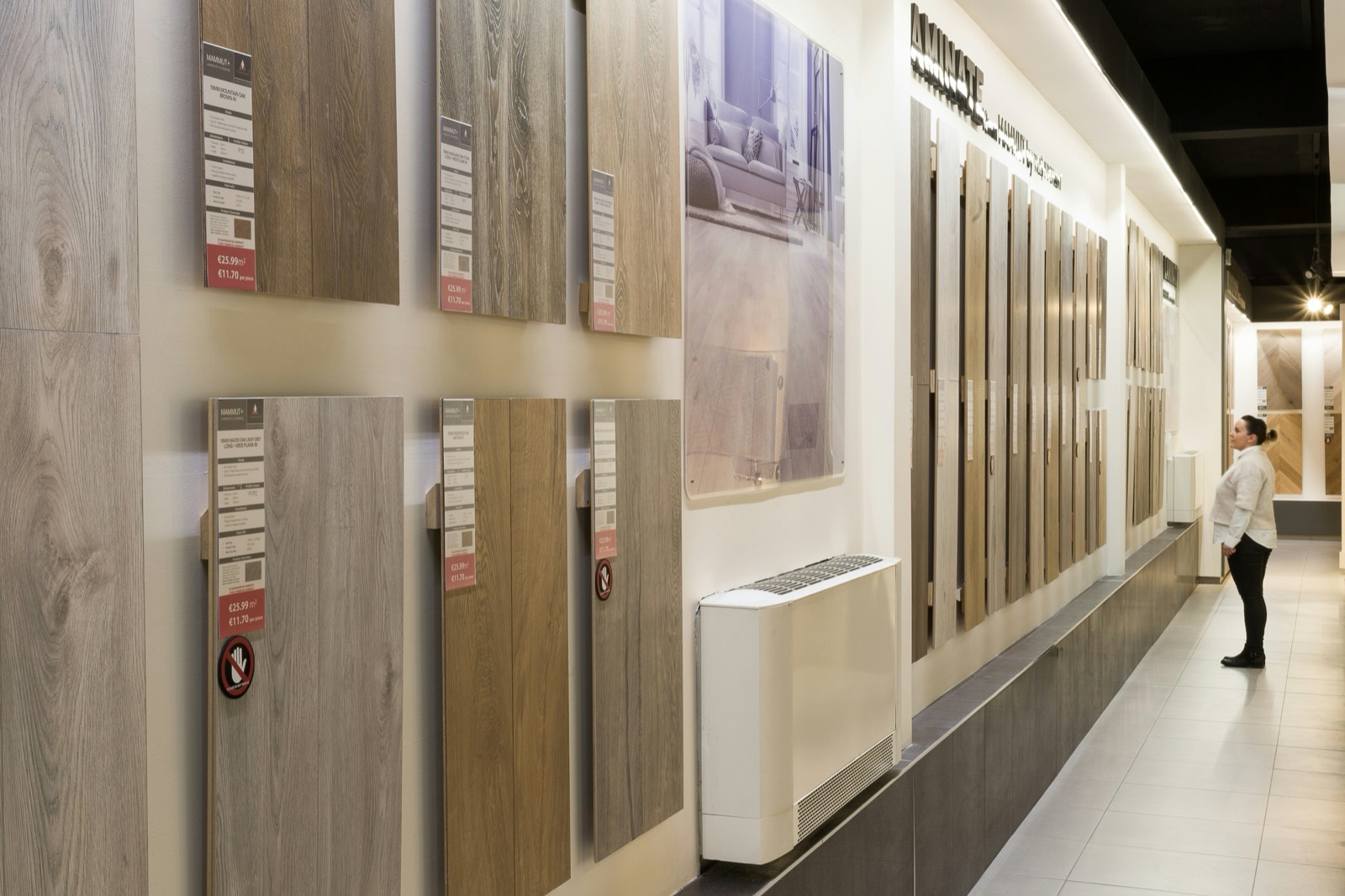 Tile and surface displays in the Barrhaven showroom