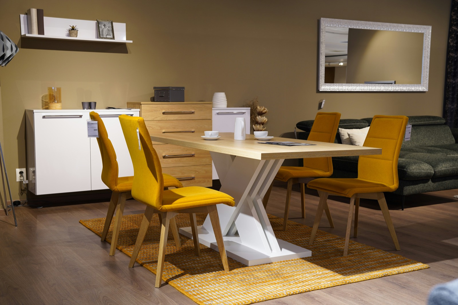 Classic and Modern kitchen displays inside the Kanata showroom